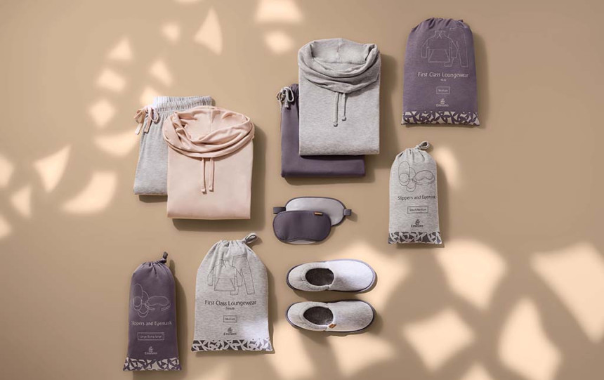 Nueva colección de loungewear para pasajeros de First Class en Emirates   